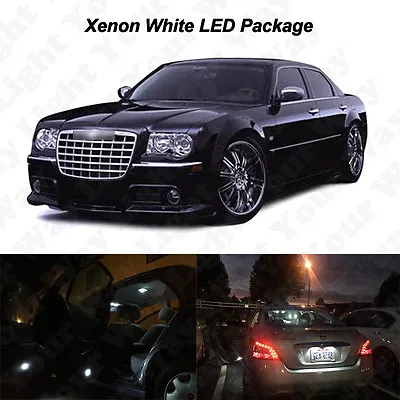 14 X White LED Interior Bulbs + License Plate Lights For 2005-2010 Chrysler 300 • $17.98