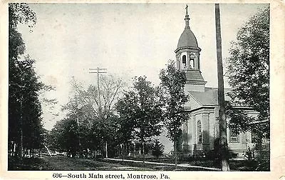Montrose Pa View Of South Main Street • $5.99