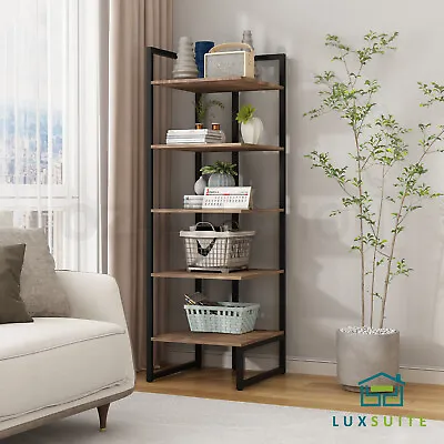 Bookshelf Display 6 Tier Shelf S Shape CD DVD Photo Storage Media Rack Plant • $109.95