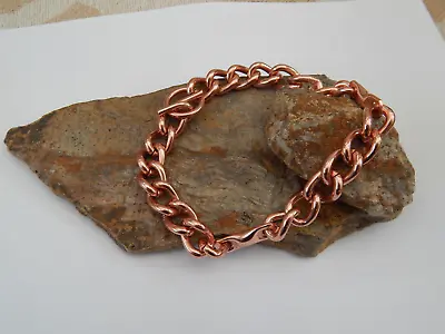£9.95 • Buy   Mens Large  Pure Copper Magnetic Pain Relief Chunky Chain Bracelet