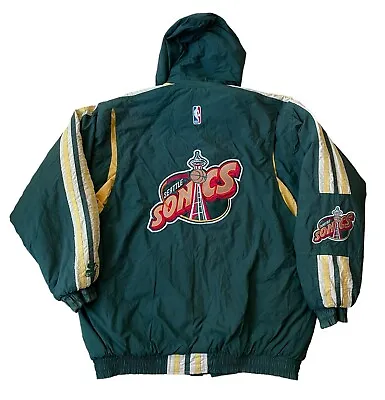 Vintage Seattle Super Sonics NBA Starter Jacket Rare Bomber Size XL • $230