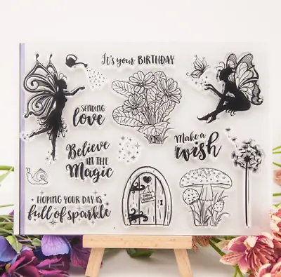 £3.69 • Buy Fairy Silicone Clear Stamp For Scrapbooking Embossing Card Making Album Craft