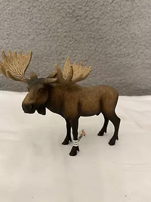 Schleich Male BULL MOOSE 2016 Retired Wildlife Animal Figure New • $11.55