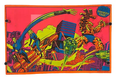 1971 FANTASTIC FOUR Black Light Poster Third Eye Inc Marvel Jack Kirby Near Mint • $499