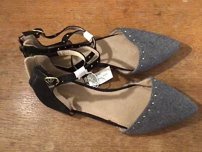 Old Navy Gray Pointed Toe Ballet Flats Size 9 New With Tags Never Worn • $9