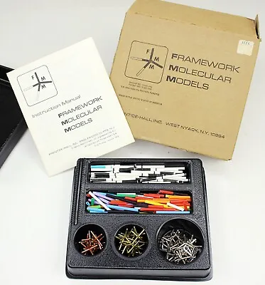 $26.06 • Buy 1973 FRAMEWORK MOLECULAR MODELS 1 Kit Orig Box & Instructions VALENCE CLUSTERS++