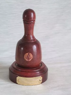 £25.99 • Buy Freemason Wooden Palm Pocket Gavel &  Block Personalised Message / Name Engraved
