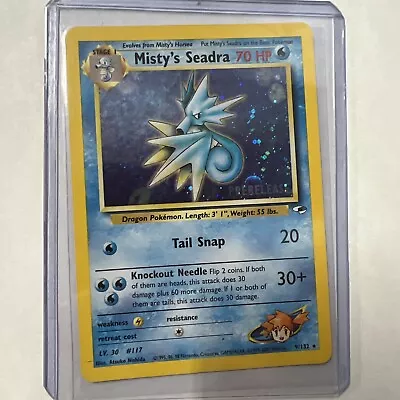 Pokémon TCG Misty's Seadra PRERELEASE HOLO 9/132 Promo • $7