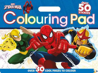 £5.99 • Buy Marvel Spider-Man Colouring Pad Over 30 Cool Pages To Colour, With Over 50 Stick