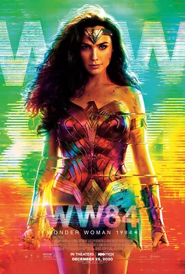 UNFRAMED Wonder Woman 1984 Movie Poster Prints Canvas Print Decor • $16.99