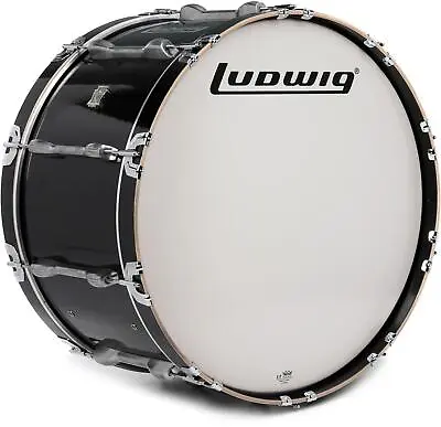 Ludwig LUMB20PB Ultimate Marching Bass Drum - 14 X 26 Inch - Black • $854.95