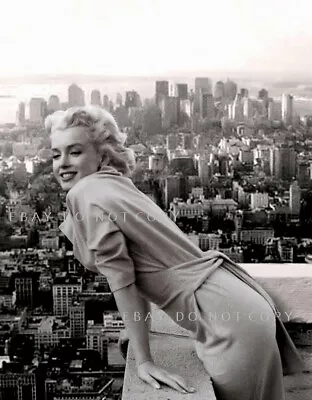 MARILYN MONROE One Of A Kind Shot 1955 Overlooking New York LARGE 11x8.5 PHOTO • $20.22