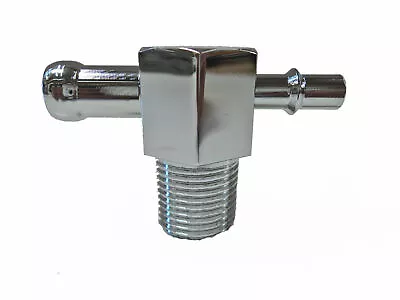 $15.95 • Buy GM Intake Manifold Vacuum T Fitting Steel 3/8  NPT 1/4  3/8  Barb Nipple A2 