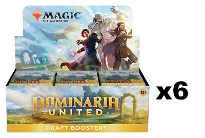 SEALED CASE! - 6x Draft Booster Box Dominaria United DMU MTG SEALED • $468.06