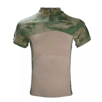 SWAT Men's Combat Shirts Military Hunting Tactical T-Shirt Outdoor Camo Casual • $26.59
