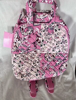 Vera Bradley Tote Mini Totepack BOTANICAL PAISLEY PINK PATCHWORK Backpack NWT 💗 • $93.07