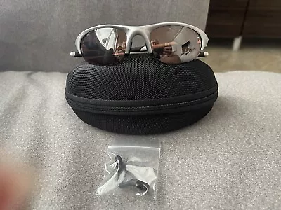 OAKLEY Half Jacket Matte Silver With Extra Nosepiece & Box • $69