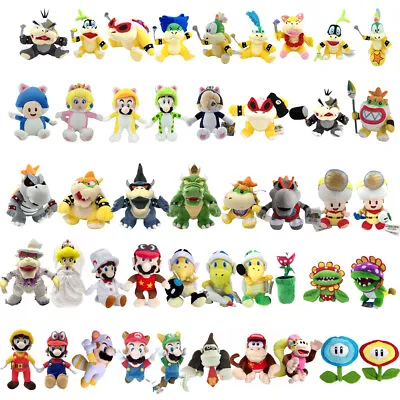 Super Mario Bros Captain Toad Koopalings Bowser Princess Plush Toy Optional • $13.99