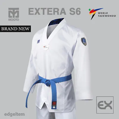 MOOTO EXTERA S6 Uniform (with White V NECK) WT (World Taekwondo) Fighter Dobok • $100