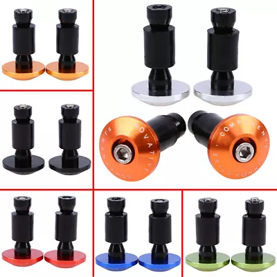 7/8'' Motorcycle Dirt Bike CNC Handlebar Grips Handle Bar End Cap Plugs Slider • $7.59