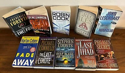 Lot Of 10 Mystery/Crime/Thriller/Suspense Paperbacks Books • $23