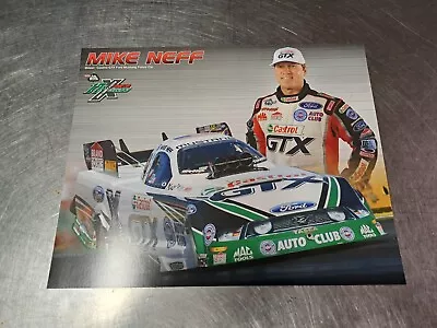 NHRA Mike Neff Promotional Card Handout 8x10 • $12.99