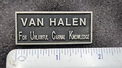 1991 Van Halen For Unlawful Carnal Knowledge Brockum Pin Pinback Badge - USA ICW • $24.99