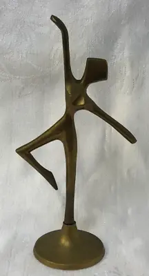 Vintage Brass Ballerina Dancer Statue Figurine Mid Century Modern 8 1/4” Tall • $15.95