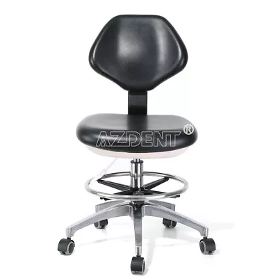 US Dental Doctor Assistant Stool Adjustable Height Mobile Backrest Seat Chair • $148.99