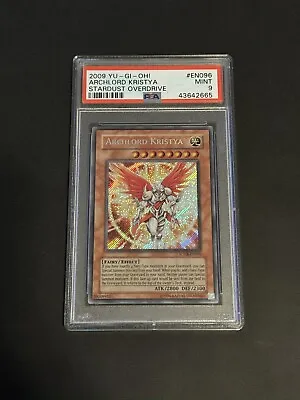 Yugioh PSA 9 Archlord Kristya SOVR-EN096 Secret Rare MINT • $199.99