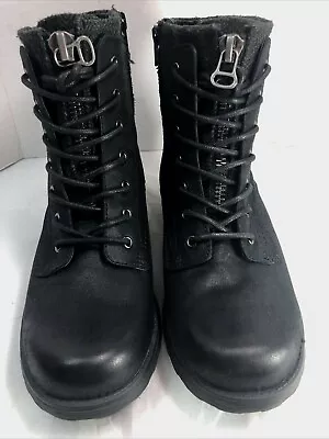 White Mountain Womens Ankle Boots Size 9.5 M Black Laces And Zipper #17U • $28.63