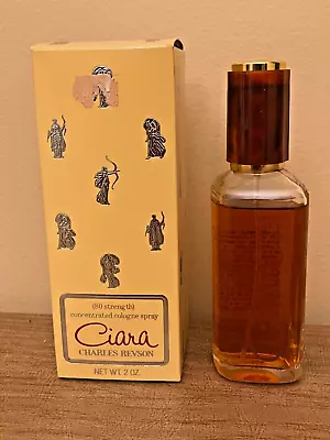 Vintage Charles Revson  Ciara  80 Strength Concentrated Cologne Spray 2 Oz - New • $20