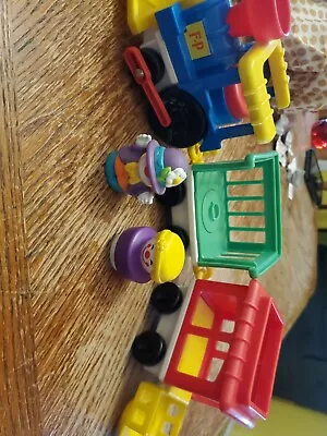 Vintage 1991 Fisher Price Circus Train With 2 Clowns • $9.99