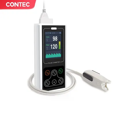 CONTEC Handheld Pulse Oximeter CMS60D1 Fingertip Colour Display SpO2pc Software • £138