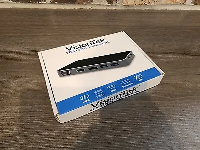 New Open Box VisionTek VT200 Dual Display USB-C Docking Station • $34.10