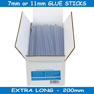 £6.99 • Buy Hot Melt Glue Gun Sticks 7mm / 11mm X 200mm Long For Craft Adhesive Clear Mini