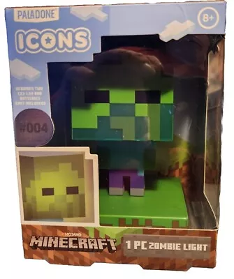 Minecraft ICONS Zombie Night Light Lamp 3D Character Figure Paladone #004 NEW • $17.57