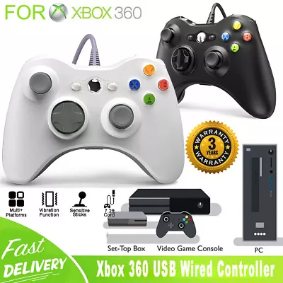 Wired Controller USB For PC Compatible With Xbox 360 / Windows 7 8 10 11 Gamepad • $13.99