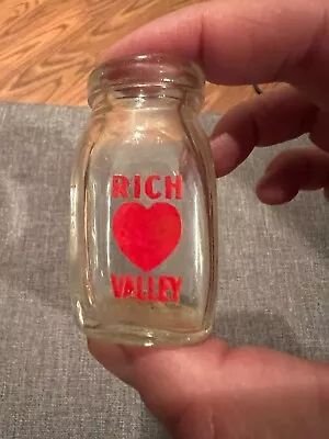 Rich Valley Heart ACL Point Pleasant West Virginia WV Diary Creamer Bottle • $44.99