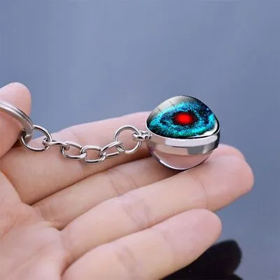 Planet Galaxy Round Shinny Keychain Pendants Ornament Jewelry Diy Keychains 1pc • $10.85
