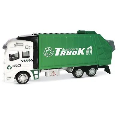 1:48 Scale Pull Back Alloy Car Model Garbage Truck Kids Child Car Toy Gift Green • $12.98