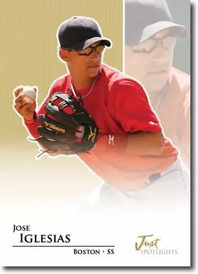 JOSE IGLESIAS 2011 Just SPOTLIGHTS Rookie Mint GOLD Parallel RC #/100 • $1.75