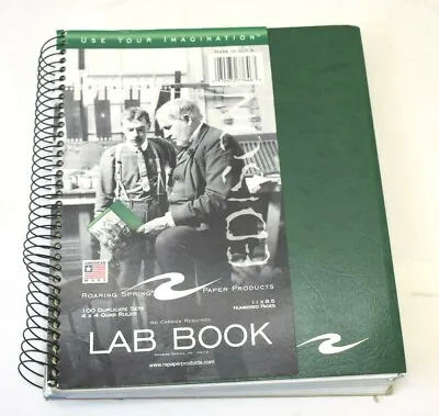 Lab Book Notebook 4 X 4 Quadrille Rule 11'' X 8.5'' 100 Duplicate Sheets 11x8.5 • $17.99