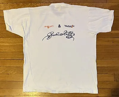 VINTAGE B52s Shirt Mens Extra Large White The End 107.8 WENZ Radio Single Stitch • $25.60