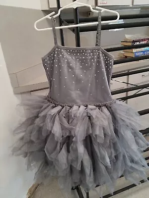 NEW Girl's Ooh! La! La! Couture Silver Swarovski Crystal BODICE TUTU Size 10 • $69.99