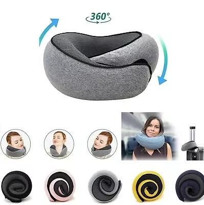 Travel Neck Pillow Memory Foam Portable Soft U Shaped Pillow Neck Head Support • $7.05