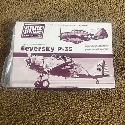 Rare Plane Seversky P-35 1/72 Vacuform Kit • $6