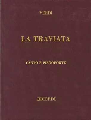 La Traviata Vocal Score - Verdi Piano Vocal Sheet Music NEW 050021200 • $31.95