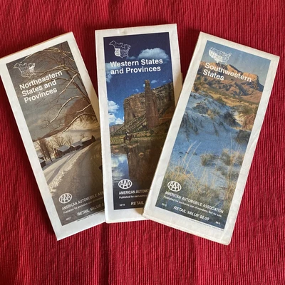 £5.99 • Buy 1989 American Automobile Association 3 Maps Northeastern Western & Southwestern