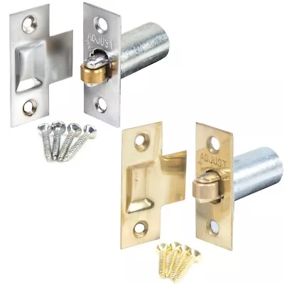 £7.29 • Buy CHROME/BRASS ADJUSTABLE ROLLER CATCHES Internal Door Latch/Catch Ball Mortice